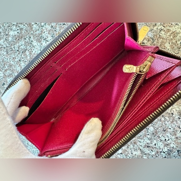 Louis Vuitton Portefeuille Zippy Wallet Brown burgundy pink - Picture 12 of 17